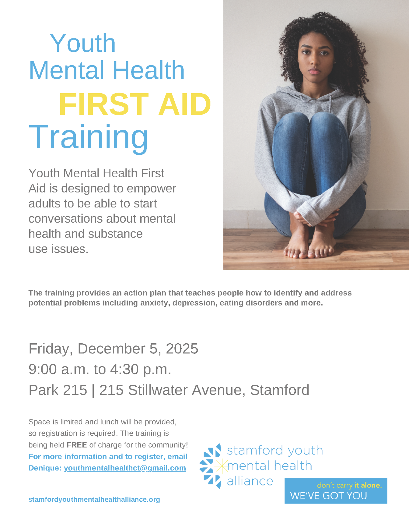 December 5, 2025: Youth Mental Health First Aid Training